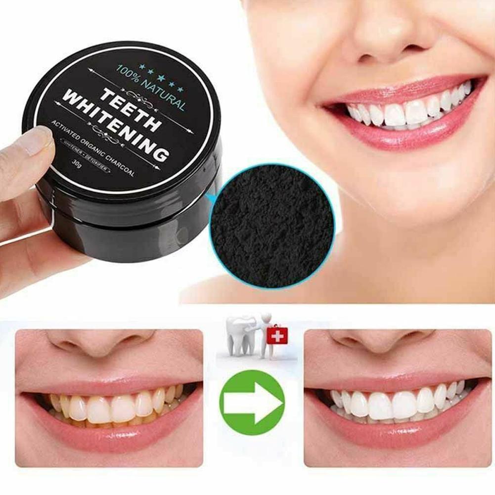 Whitening Powder Activated - Geactiveerd Organisch Houtskoolpoeder Tandpoetsmiddel Versterkt Tanden